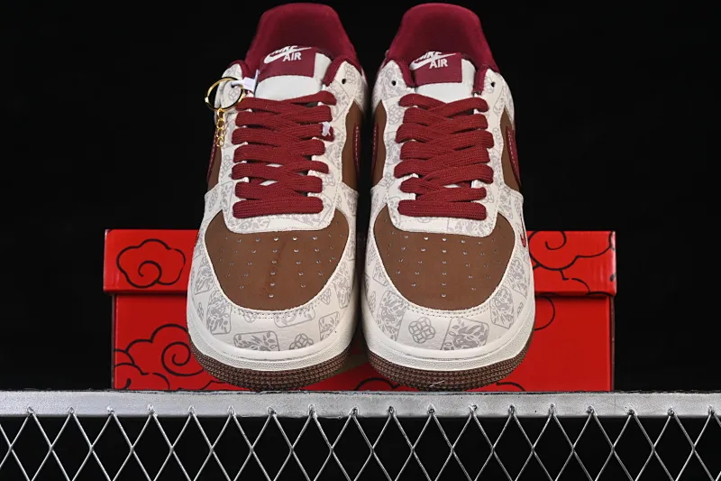 All Categories Nk Air Force 1 Air Force Series Nk Air Force 1 Low Air Force Low Nike Air Force 1'07 Low Year of the Horse Limited Co-branded White Brown Coin Style Air Force 1 Low-top Casual Shoes DW8806-007